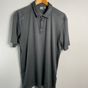 PING Men's Greenish-Gray Sensorcool Short Sleeve Golf Polo Shirt Size Large